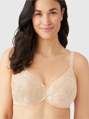 Wacoal 38G‎ awareness underwire bra full figure seamless unlined 85567